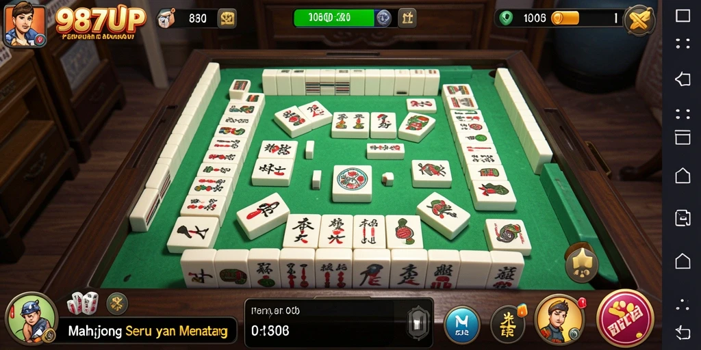 Tampilan gameplay Mahjong yang menarik di 987UP.