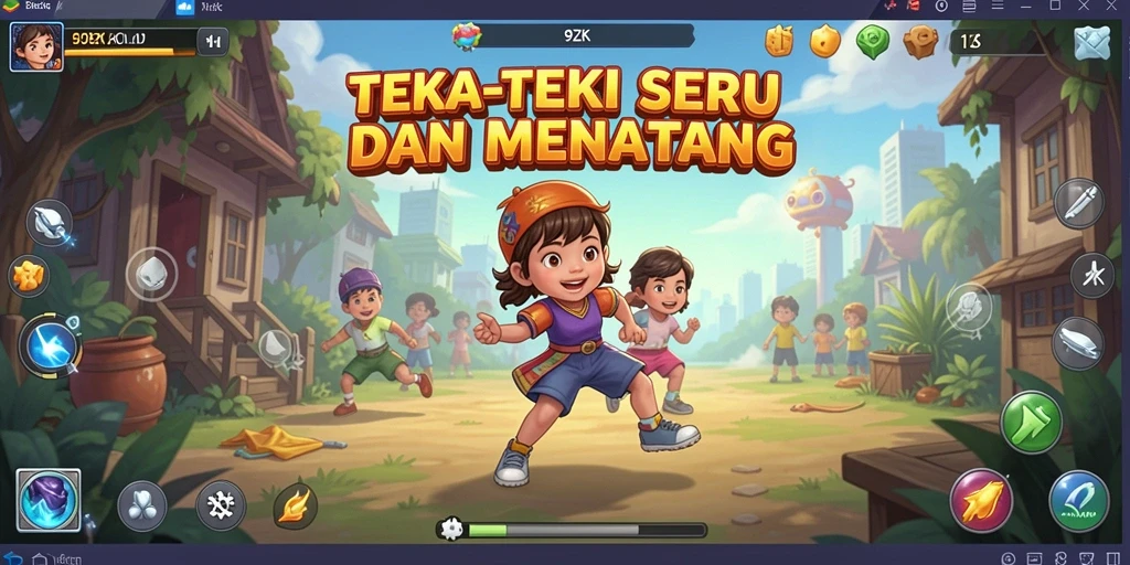 Screenshot utama 9ZK menampilkan gameplay teka-teki yang menarik.