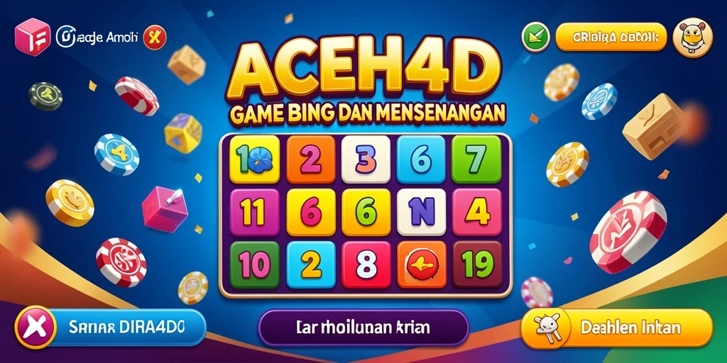 Tangkapan layar utama dari gameplay Bingo seru di ACEH4D.