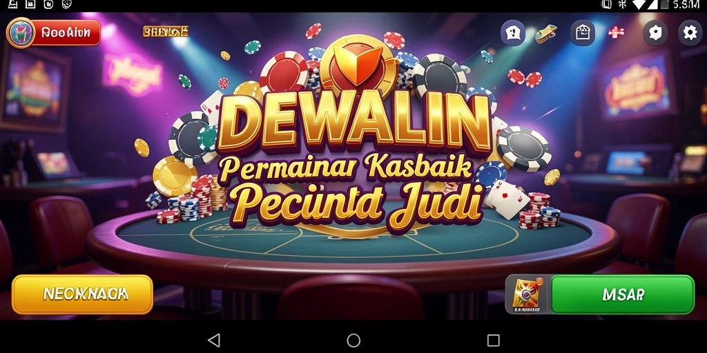 Screenshot gameplay DEWALIN dengan suasana Kasino yang seru.