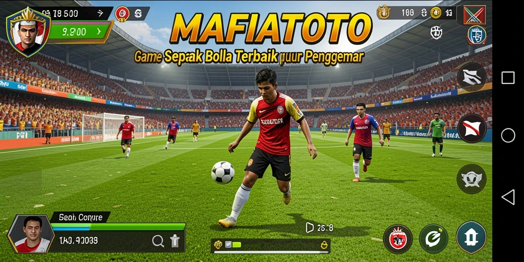 Screenshot MAFIATOTO yang menampilkan aksi pertandingan sepak bola seru.