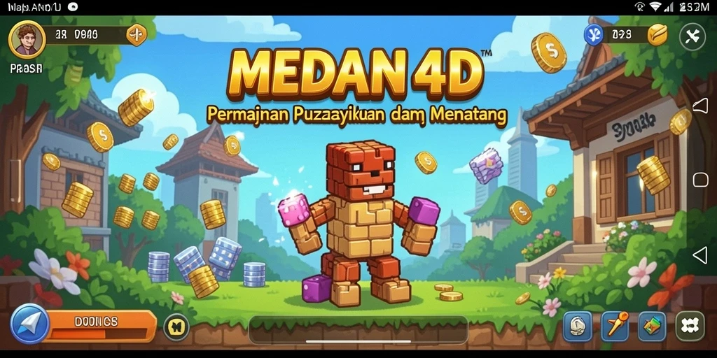 Tampilan gameplay MEDAN4D yang menantang dan seru.