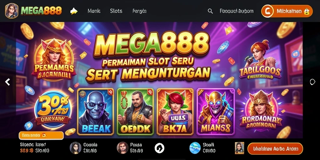 Screenshot gameplay MEGA888 dengan mesin Slot yang mengasyikkan.