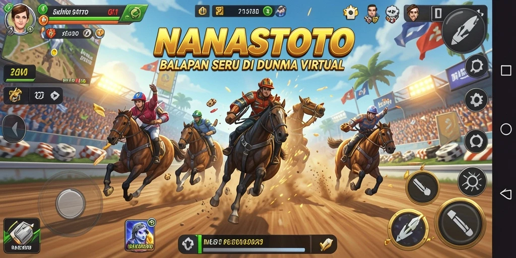 Tampilan menarik dari NANASTOTO menunjukkan aksi balapan yang mendebarkan.
