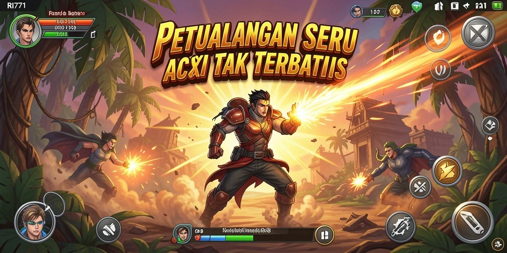 Tampilan menegangkan saat karakter beraksi di medan perang RI771.