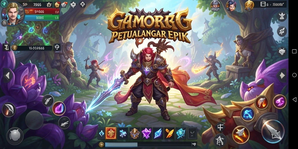 Screenshot utama SP666 menampilkan aksi pertarungan yang mendebarkan di dunia MMORPG.